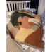 NEW Earring Girl Throw Blanket Backrest Towel Background Wall Tapestry Sofa Covers Dust Cover Air Conditioning Bed Blankets