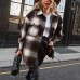 Korean Style Oversized Plaid Shirts Blouse Women Autumn Cotton Blouse Long Sleeve Plus Size Blouses 2020 Button Up Shirt Blusas