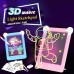 Drawing Handwriting Pad 3D Magic Drawing Pad LED Writing Board Luminous Drawing Board Children's Puzzle Brain Development Toy