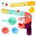 DIY Baby Bath Toys Wall Suction Cup Marble Race Run Track Bathroom Bathtub Kids Play Water Games Toy Set for Children