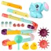 DIY Baby Bath Toys Wall Suction Cup Marble Race Run Track Bathroom Bathtub Kids Play Water Games Toy Set for Children