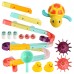 DIY Baby Bath Toys Wall Suction Cup Marble Race Run Track Bathroom Bathtub Kids Play Water Games Toy Set for Children