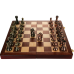 Bronze Retro Style Wooden Folding Chess Set 