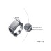 Square Band Flat Top Men's Signet Ring Oxidized Silver Color Stainless Steel Vintage Rustic Male Jewelry