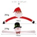 Christmas Tree Toppers Santa Snowman Hugger With Hat And Poseable Arms Holiday Decorations Ornaments Winter Party Decor Product