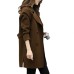 Two Breasted Ladies Long Sleeve Loose Suit Coat Jacket Women blazers Female Solid color long suit loose sliming jacket
