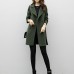 Two Breasted Ladies Long Sleeve Loose Suit Coat Jacket Women blazers Female Solid color long suit loose sliming jacket