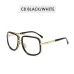 New Fashion Big Frame Sunglasses Men Square  Metal Sun Glasses Women Retro Sun Glasses Vintage High Quality Gafas