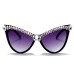 Oversized Diamond Sunglasses Women Rhinestone Cat Eye Sunglasses Men Luxury Brand Eyewear Retro Glasses Vintage UV400