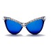 Oversized Diamond Sunglasses Women Rhinestone Cat Eye Sunglasses Men Luxury Brand Eyewear Retro Glasses Vintage UV400