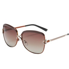 Polarized Ladies Sunglasses Women Gradient Lens Round Sun Glasses Square Luxury Brand Oculos Lunette De Soleil Femme