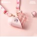 Ins Tide Diagonal Strap Love Cup Net Red Cute Outdoor Portable Water Cup Summer Cartoon Fill Water Carry Small Items Storage Cup