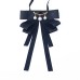 JK Bow Tie Girls Shirt Accessories Bow Tie Elastic Buckle Japanese and Korean Style Metal Chain Bow Tie