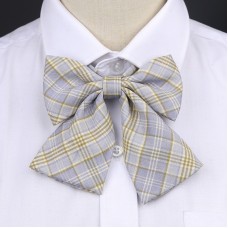 Cotton JK Bow Tie Campus Style Girls Skirt Accessories Plaid Multi Color Ornaments
