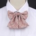 Cotton JK Bow Tie Campus Style Girls Skirt Accessories Plaid Multi Color Ornaments