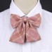 Cotton JK Bow Tie Campus Style Girls Skirt Accessories Plaid Multi Color Ornaments