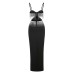 High Luxury Heavy Industry Hardware Tassel Sexy High Waist Slit Suspender Dress Women Dress High Luxury Heavy Industry Hardware Tassel Sexy High Waist Slit Suspender Dress Women Dress