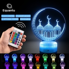 New Muslim style home night light creative plane acrylic Lin worship touch atmosphere light