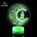 New Muslim style home night light creative plane acrylic Lin worship touch atmosphere light