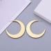 New European And American Fashion Trendsetter C-Shaped Earrings 925 Silver Needle Moon Earrings