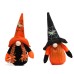 New Halloween decorations green spider Rudolph dwarf doll ghost festival faceless doll decoration