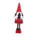 New Christmas decorations retractable faceless doll red and gray pointed hat standing doll window set props New Christmas decorations retractable faceless doll red and gray pointed hat standing doll window set props