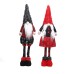 New Christmas decorations retractable faceless doll red and gray pointed hat standing doll window set props New Christmas decorations retractable faceless doll red and gray pointed hat standing doll window set props