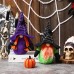 New Halloween decorations spider web hat Rudolph dwarf doll ghost festival faceless doll decoration