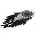 Large Black Feather Lace Dream Catcher Mysterious Indian Style Dream Net Wall Decoration