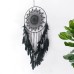 Large Black Feather Lace Dream Catcher Mysterious Indian Style Dream Net Wall Decoration