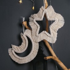 Nordic Decoration Hand-Woven Star Moon Decoration Pendant Dream Catcher Gift For Students Creative Gift