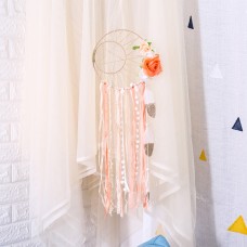 Creative New Small Fresh Sun And Moon Pentagram Hand-Woven Feather Tassel Dream Catcher Wall Decoration