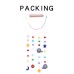 Decorative Three-Dimensional Rainbow Star Hair Ball Pendant Photo Hairpin Storage Children's Room Kindergarten Ornaments