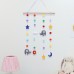 Decorative Three-Dimensional Rainbow Star Hair Ball Pendant Photo Hairpin Storage Children's Room Kindergarten Ornaments