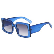New Fashion Large Square Sunglasses Women's Wide Legs Multicolor Sunglasses