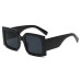 New Fashion Large Square Sunglasses Women's Wide Legs Multicolor Sunglasses
