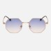 New Retro Small Frame Sunglasses Men And Women Tide European And American Street Shooting Metal Sunglasses Octagonal Round Face Glasses