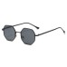 New Retro Small Frame Sunglasses Men And Women Tide European And American Street Shooting Metal Sunglasses Octagonal Round Face Glasses