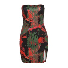 Summer New Women's Fashion Wrap Chest Sexy Backless Straps Slim Bag Hip Print Dress Summer New Women's Fashion Wrap Chest Sexy Backless Straps Slim Bag Hip Print Dress