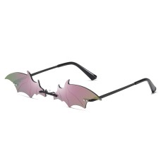 Personality Bat Sunglasses Men And Women European And American Trend Colorful Street Shooting Sunglasses