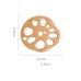 Japanese Creative Lotus Root Slice Coaster Beech Solid Wood Coaster Anti-Scalding Pad Mug Tea Cup Coffee Cup Insulation Mat