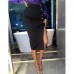 New Design Irregular Suit Women's High Waist Breasted Skirt