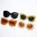 New Fashion Cat Eye Big Frame Sunglasses Net Red Street Shot Candy Color Pearl Glasses Female Trend Sunglasses