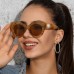 New Fashion Cat Eye Big Frame Sunglasses Net Red Street Shot Candy Color Pearl Glasses Female Trend Sunglasses