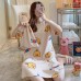 Pajamas Korean Style Pajamas Women's Summer Nightdress Short-Sleeved Ladies Summer Home Wear Suit Student Cute Pajamas