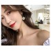 Lucky Helmsman Pearl Full Diamond Earrings New Trendy Fashion Mori Retro Simple All-Match Ear Hook Ear Jewelry