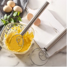 Coil Flour Mixer 304 Stainless Steel Batter Stick Egg Beater Flour Stick Oil Surface Mixing Baking Tool