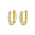 Micro Inlaid Zircon Personalized Ear Buckle Ins Wind Trend Earrings Simple Cold Style Net Red Earrings