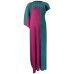 Spring And Summer New Color Contrast Solid Color Loose Women's Sleeveless Design Wrinkle Dress