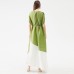 Miyake Contrast Color Stitching Dress Women's Spring And Summer New European Women's Temperament Super Long